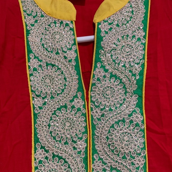 Semi part wear long kurta Indian designer - Picture 4 of 7